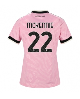 Juventus Weston McKennie #22 Maglia Gara Trasferta Repliche 2026-27 Donna Maniche Corte Juventus Weston McKennie #22 Maglia Gara Trasferta Repliche 2026-27 Donna Maniche Corte